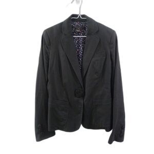 Marc Jacobs Double Snap Blazer With Rose Detail - Black 4